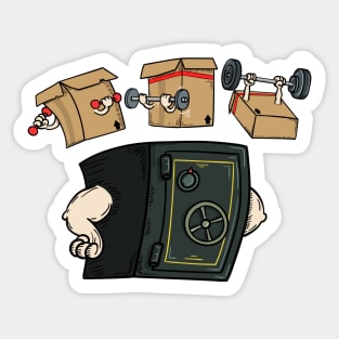 Strong Safe gym motivational Sticker